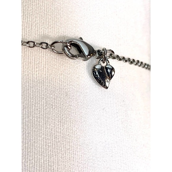 Carolee Silver Freshwater Pearl Crystal Station Statement Necklace EUC - Picture 7 of 8